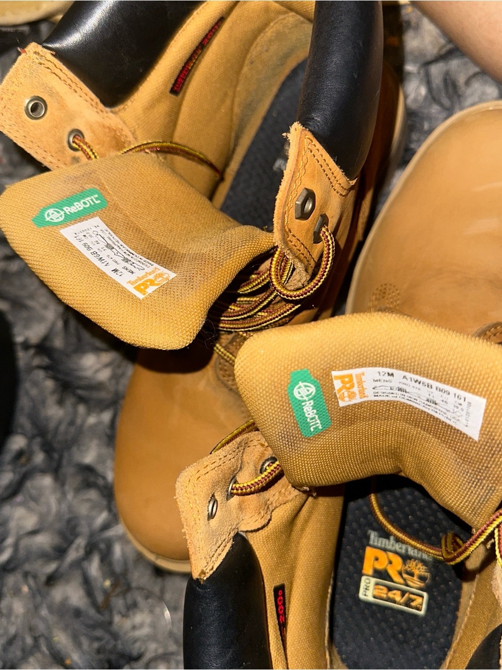 Timberland Wheat/Nubuck Work Boots - Picture 2 of 4